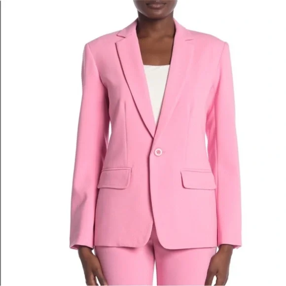 Trina Turk Pink Blazer Size 2 - Picture 5 of 14